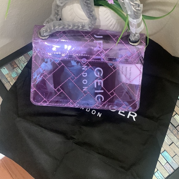 Kurt Geiger London Rainbow Shop Mini Kensington Transparent Shoulder Bag - Picture 4 of 17